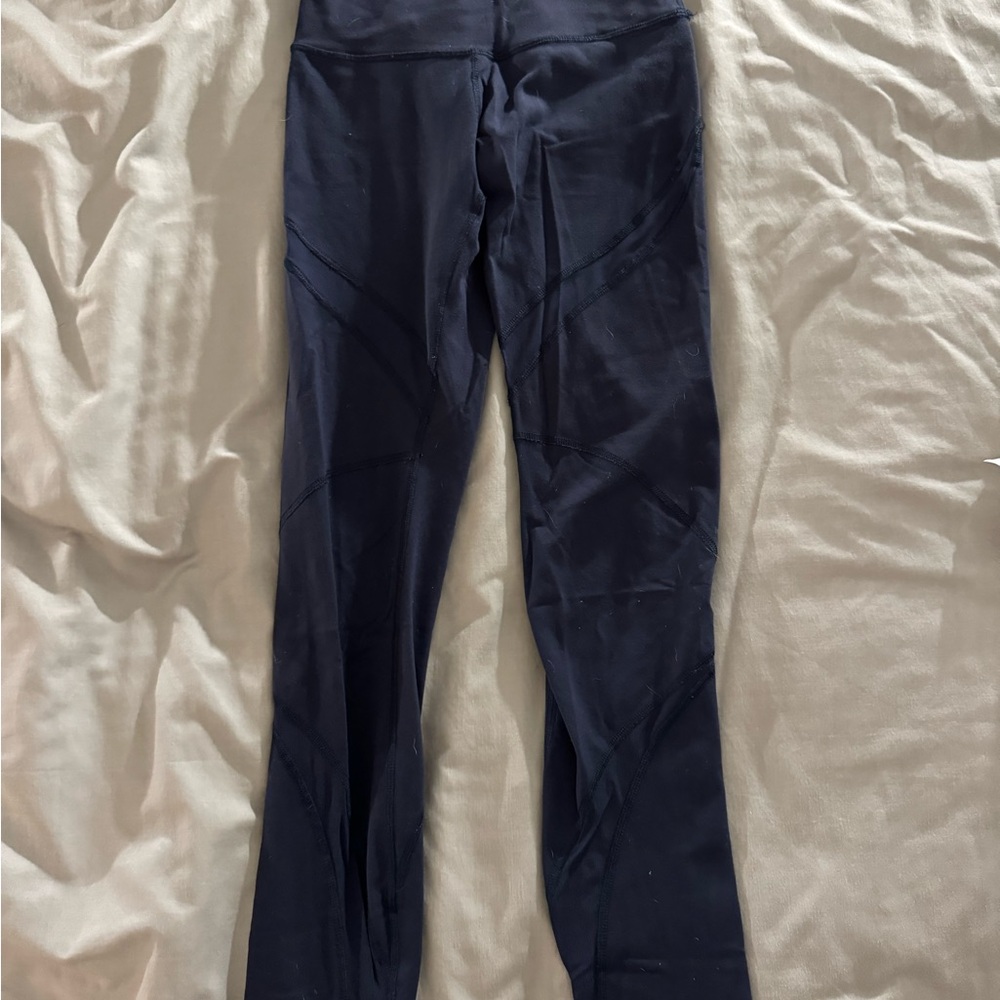 lululemon athletica Navy Leggings (mesh detail)
